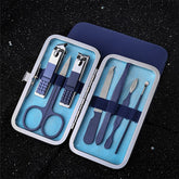 TPFBeauty Maniküre- & Pediküre-Set 7-teilig aus Kunstleder - verschiedene Farben